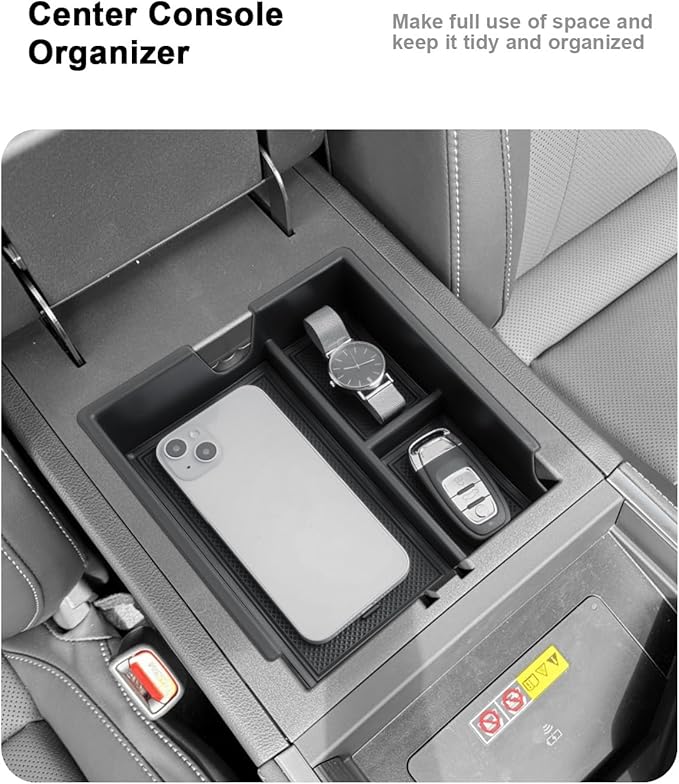 2026 GX 550 Center Console Organizer - 2 Pcs For 2024-2026 Lexus GX 550 Center Console Organizer + Armrest Hidden Storage Box - Organizer Set For 2024-2026 GX550(Premium/Luxury/Overtrail) Accessories
