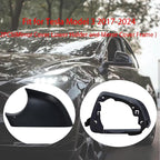 Fits For Tesla Model 3 Left Driver Side Wing Mirror Cover and Mirror Frame Set Rearview Lower Holder Tray Cap Housing 2017-2024(left side black)