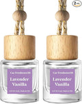 C Classy Car Air Freshener Hanging 2 Pack, Lavender Vanilla Essential Oil Diffuser for C ar, Cute Air Freshener, Long-Lasting