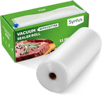 Syntus 11" x 150' Food Vacuum Seal Roll Keeper with Cutter Dispenser, Commercial Grade Vacuum Sealer Bag Rolls, BPA Free Food
