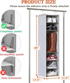 Ofiray-home Hanging Shoe Organizer for Closet, 8 Tier Closet Shoe Organizer with Adjustable Shelves for Boots, Heavy Duty Han
