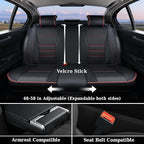 Coverado Seat Covers Full Set, Seat Covers for Cars, Car Seat Cover, Car Seat Protector, Nappa Leather Car Seat Cushion, Wate