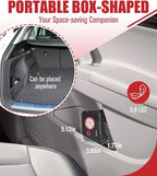 AVID POWER 12V Tire Inflator Portable Air Compressor, Portable Car Air Pump w/Display Gauge and LED Light, Air Pump for Car Tires, Bike, Motorcycle, Compact, Lightweight (Black Red)