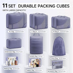 11 Set Packing Cubes for Travel,Gifts for Women Mom Kids, TSA Approved Bags for Makeup, Cosmetic, Toiletry, Suitcase Organize