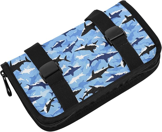Car Tissue Holder Car Visor Organizer Tissue Box Holder for Car Sun Visor Organizer with Car Vehicle Accessories Essentials Interior for Women Men Marine Sky Blue Shark