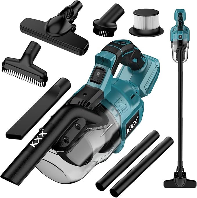 Cordless Vacuum for Makita 18V Battery, 5 in 1 Handheld Electric Vacuum Cleaner with 500W Powerful Motor, 46 CFM Portable Han
