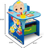 Delta Children Chair Desk with Storage Bin - Greenguard Gold Certified, CoComelon
