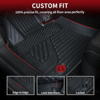 LASFIT Floor Mats for Toyota Camry 2025-2026 Hybrid/LE/SE/XSE/XLE, All Weather Custom Fit TPE Floor Liner for Camry 2025 Front & Rear 2 Row Car Mats, Black.