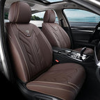 Coverado Car Seat Covers Full Set, Car Seat Protectors Leather Seat Covers for Cars, Automotive Seat Covers Car Accessories U