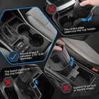 KEMIMOTO Large Car Cup Holder Expander Fits 8-40 OZ Bottles, Compatible with Hydro Flask 32/40oz, Yeti 20/26/30oz, Nalgene, Water Bottle Holder Adapter Fits Universal Vehicles, UTVs, Golf Carts, Truck
