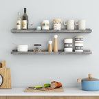 36 Inches Floating Shelves for Wall, Solid Pine Wood Picture Ledge Shelves, Wall Shelves with Lips, Nursery Book Shelves for 