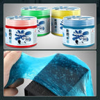 Auto Detailing Jelly Set Car Cleaning Putty - Universal Cleaning Gel for Cars, Vents, Electronics & More - Blue, Red, Green, 