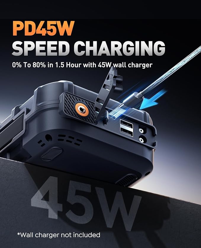 Portable 10-in-1 Car Battery Jump Starter with Air Compressor 8000A 160PSI 45W Charger, Jump Starter Jump Box (All Gas