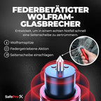 SafeProX 2 in 1 Emergency Escape Tool, Life Saving Car Window Breaker & Seatbelt Cutter - Car Window Hammer for Quick Acciden