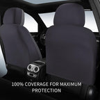 Car Seat Covers, Quilting Leather Seat Cover Two Front Seats, Waterproof Faux Leather Automotive Seat Covers for Cars, Univer