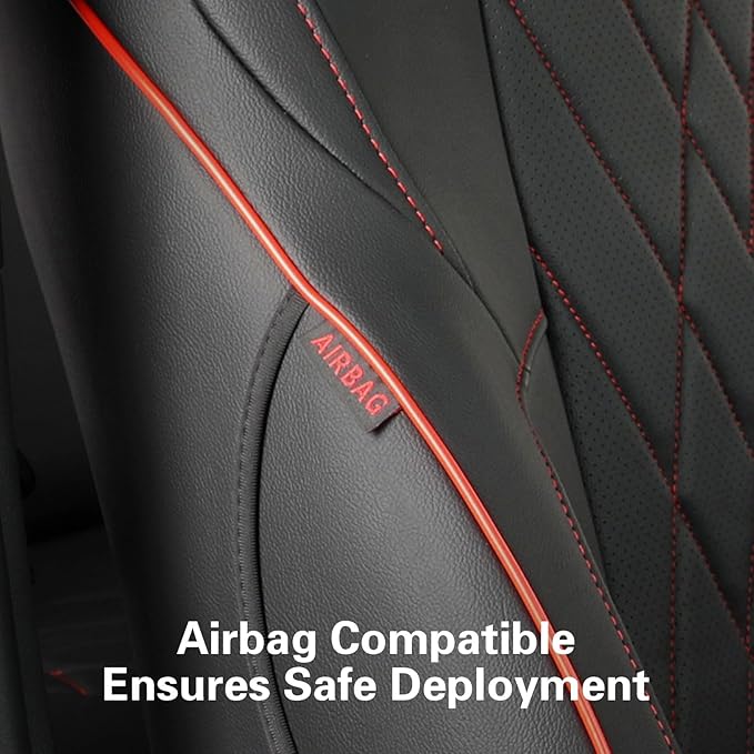 EKR Custom Fit Tacoma Car Seat Covers for Select Toyota Tacoma (Petrol) 2024 2025 2026 Double cab SR,SR5,TRD Sport,TRD Off-Ro