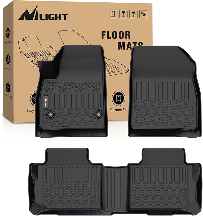 Nilight TPE Floor Mats for Chevy Blazer 2019 2020 2021 2022 2023 2024 2025 2026, Cadillac XT5 / GMC Acadia 2017-2023, All Weather Custom Fit Heavy Duty Floor Liners