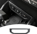 Center Console Switch Cover,for Kia K4 2024 2025 2026, Door Panel Cover,USB Panel Cover,Charging Port USB Hole Protective Cover - Carbon Fiber Protective Accessories