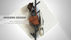 PREMIUM RACKS Coat Rack & Hat Rack - Modern Design - Wall Mounted - Stylish - (Black)