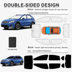 KMF 8pcs Thicken Sun Shades Custom Fit for Subaru Crosstrek 2013-2017 Accessories, Full Window Privacy Car Window Covers Sunshade for Windshield Side Rear, UV Block and Blackout for Camping Outdoor