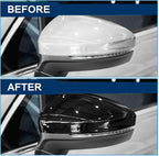 1pcs Passenger Side Mirror Cover Compatible with Chevrolet Cruze 2017 2018 2019, Black Mirror Cap Replacement for Right Side, Exterior Rearview Mirror Trim