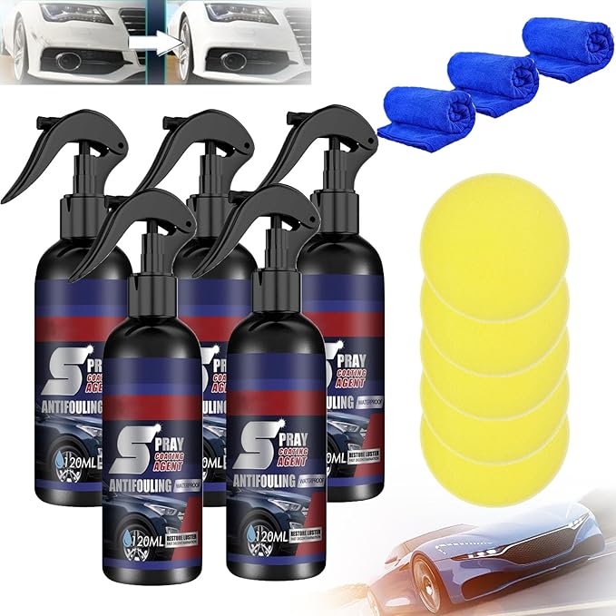 Multi-functional Coating Renewal Agent, Car Coating Agent Spray, Coating Renewal Agent Ceramic 3 in 1, High Protection 3 in