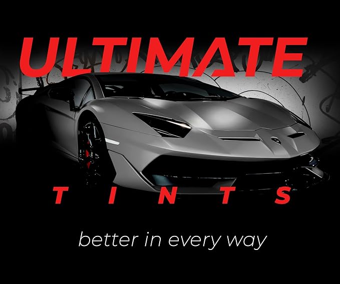 VViViD+ Ultimate Headlight Taillight Tint Vinyl Wrap (16" x 10ft, Dark Smoke)