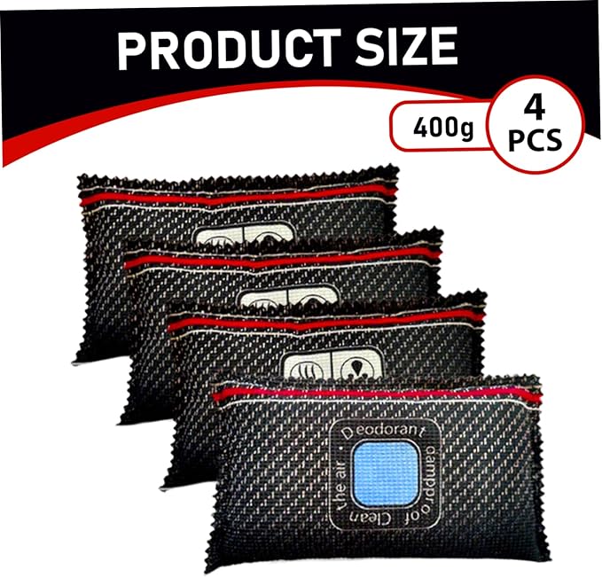 Absorbers, 4 Pack Dehumidifier Bags, 400g Reusable Humidity Absorber, Portable Gel Car Dehumidifier