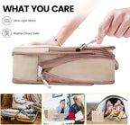 PFEYRPK Lightweight Compression Packing Cubes for Suitcases, Compressible Expandable Travel Packing Organizer with Clear Toil