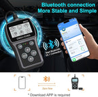 Bluetooth OBD2 Scanner Diagnostic Tool with Battery Tester: Check Engine Code Reader - Plug & Play with Live Data and Trip