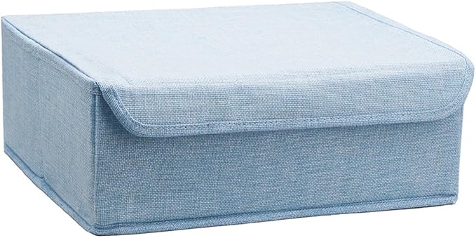 ALYER Collapsible Drawer Organizer,Underwear Drawer Divider for Socks Panties Bras Ties Clothing,Sturdy Closet Storage Divide