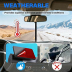 16Pcs Heavy Duty Round Dash Cam Adhesive Pads, 248°F Heat Resistant Double Sided Mounting Gel Pads, Adhesive Pads for Dash Cam Mount for Windshield, Dashboard, GPS, and Camera Holders