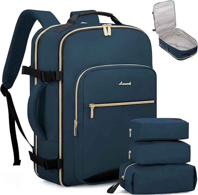 LOVEVOOK Travel Backpack for Women & Men 40L,Airline Approved Carry On Backpack Travel Essentials,TSA Carry on Luggage,Waterp