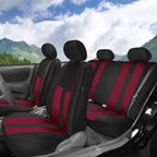 FH Group Car Seat Cover Full Set Striking Striped Car Seat Covers with Front Seat Covers and Rear Split Bench, Universal Fit 