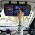 Purple Butterfly Car Sun Visor Organizer Scratch-Resistant Sun Visor Storage Pouch with Zipper, Gothic Auto Interior Accessories for Car, SUV, Truck Keep Your Vehicle Tidy