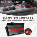 Muslogy Center Console Organizer & Cup Holder Insert 3PCS Set Compatible with 2025 2026 Nissan Kicks Armrest Box Divider Gear Shift Storage Pocket Drink Stopper (Console Tray& Side Pocket & CupHolder)