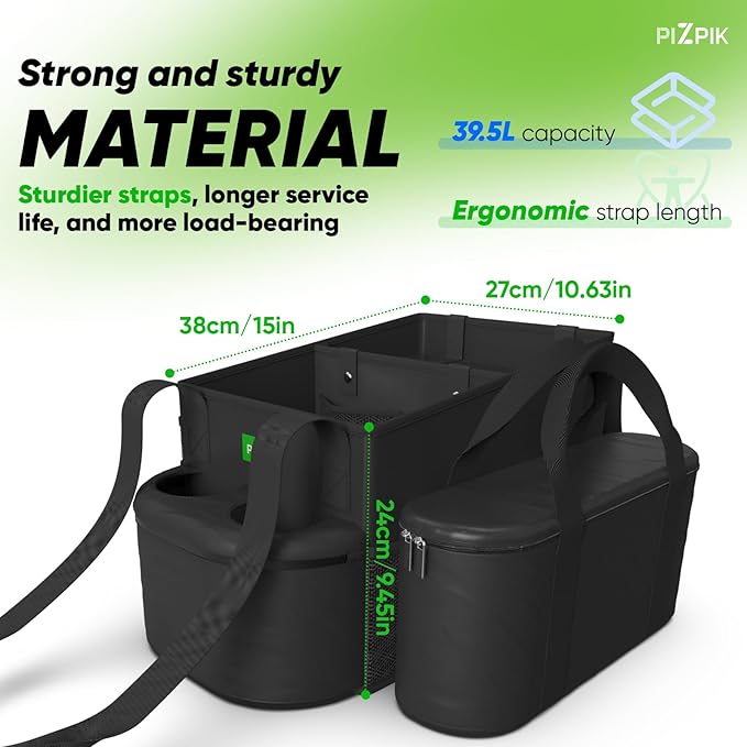 Large Car Seat Organizer with Removable Cooler Bag for the Front or Back Seat for Kids and Adults.Versatile for Use in Multiple Scenarios.