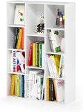 Furinno LUDER Book Shelf, 11-Cube Bookshelf, Reversible Bookcase, 9.4 x 29.1 x 41.7, Easy Assembly, for Living Room, Bedroom,