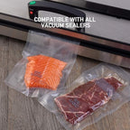 Wevac Vacuum Sealer Bags 100 Quart 8x12 Inch for Food Saver, Seal a Meal, Weston. Commercial Grade, BPA Free, Heavy Duty, Gre