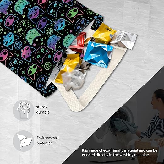 Hanging Car Garbage Bag, Cute Car Trash Can Bag, Automotive Accessories for Women Men Cute Colorful Cats