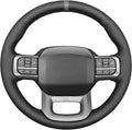 MEWANT Steering Wheel Covers for Ford F-150 2021-2025 / F-150 Lightning 2022-2025 Hand-Stitched F150 Steering Wheel Wrap