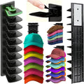 2Pack Upgraded Contour Fit Lock Hat Organizer for Baseball Cap,Hat Rack Strong Adhesive Hat Hangers for Wall Hold Up to 20 Ha