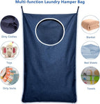 KEEPJOY 2 Pack Large Hanging Laundry Hamper Bag, 35x21.6 Inch Oversized Clothes Hanging Laundry bag with Hooks, Perfect for M