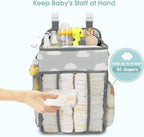 Maliton Hanging Diaper Caddy Organizer - Diaper Stacker for Changing Table, Crib, Playard or Wall & Nursery Organization Baby