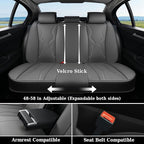 Coverado Car Seat Covers Full Set, Seat Covers for Cars, Front Seat Covers and Back Seat Cover Waterproof Leather Automotive 