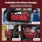 Sposuit Trunk Organizer for Car - 70L Collapsible Car Storage with 11 Pockets & Reinforced Handles, SUV Trunk Organizers for