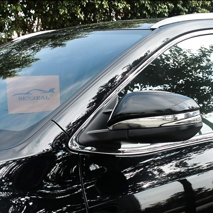 Senzeal ABS Chrome Side Rearview Mirror Trim Cover for Toyota Highlander 2014 2015 2016 2017 2018 2019 2PCS