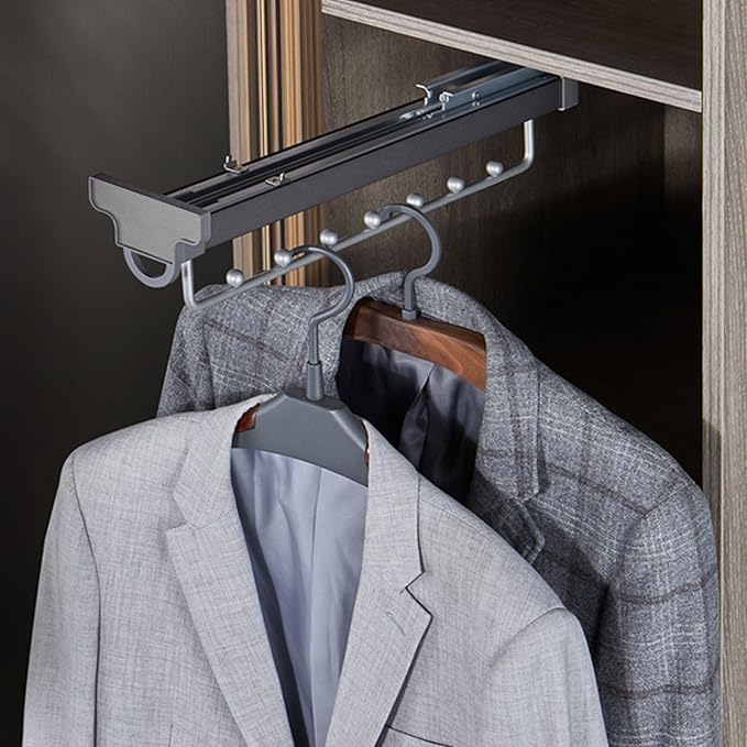 Clothes Hanging Rod Clothing Store/Hotel Wardrobe Clothes Rod,Pull Out Clothes Rail,Extendable Clothes Rail,Used for Wardrobe
