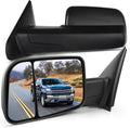 SCITOO Compatible fit for Towing Mirrors 2002-2008 for Dodge for Ram 1500 2003-2009 for Dodge for Ram 2500 3500 Pickup Power Heated Passenger Driver Side View Pair Mirrors