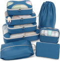 Shacke Packing Cubes for Travel 8 Set - Premium Luggage Organizer Bags - Versatile Travel Organizer for Women and Men - Optim